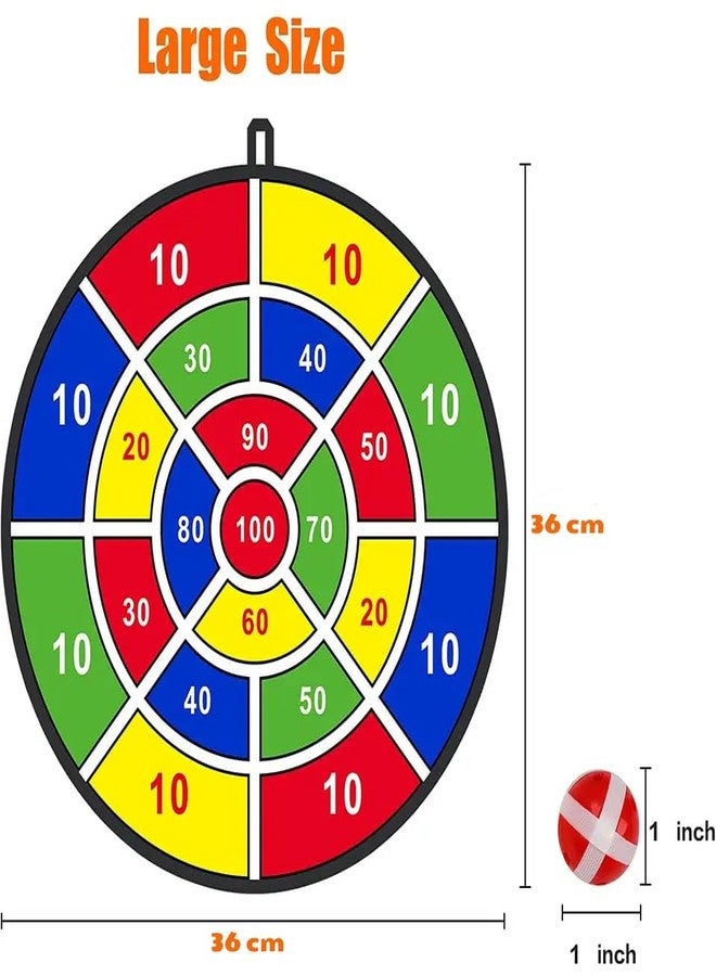 ASUVI 36 cm Kids Dart Ball Board Game with 3 Sticky Balls, Toy for Birthday Gift and Learning Maths Toy Kids Ball Games, Indoor Outdoor Game Return Gift Ball Game - Image 3